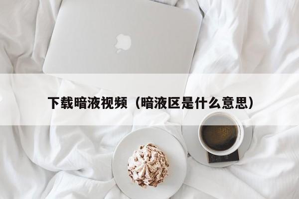 下载暗液视频(暗液区是什么意思)