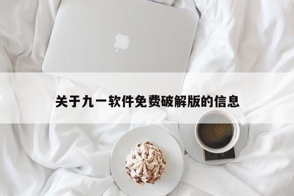 关于九一软件免费破解版的信息