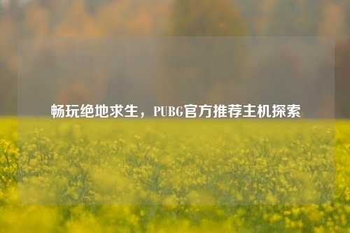畅玩绝地求生，PUBG官方推荐主机探索