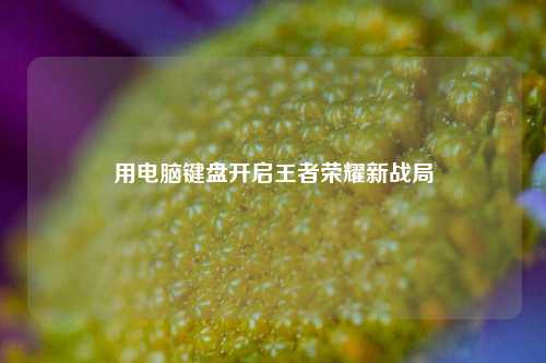 用电脑键盘开启王者荣耀新战局