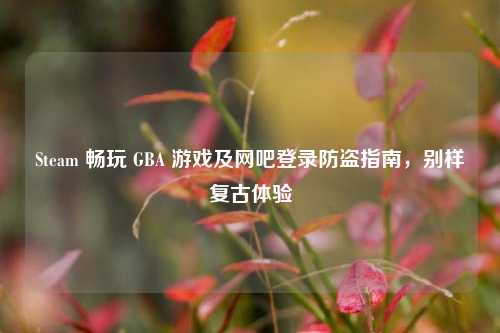 Steam 畅玩 GBA 游戏及网吧登录防盗指南，别样复古体验