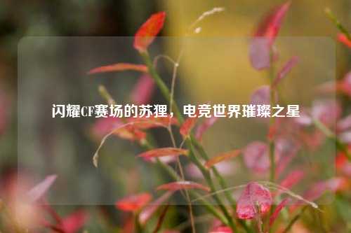 闪耀CF赛场的苏狸,电竞世界璀璨之星