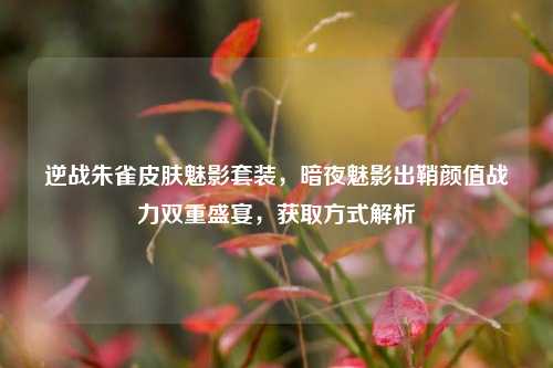 逆战朱雀皮肤魅影套装,暗夜魅影出鞘颜值战力双重盛宴,获取方式解析