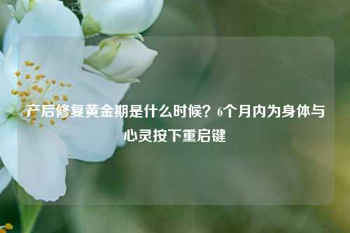产后修复黄金期是什么时候?6个月内为身体与心灵按下重启键