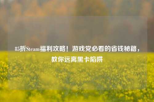 85折Steam福利攻略!游戏党必看的省钱秘籍,教你远离黑卡陷阱