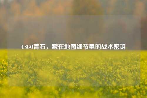 CSGO青石,藏在地图细节里的战术密钥