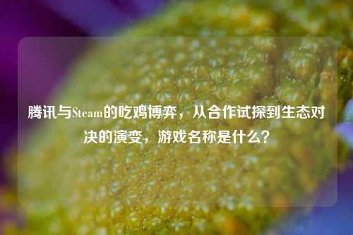腾讯与Steam的吃鸡博弈,从合作试探到生态对决的演变,游戏名称是什么?