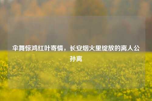 伞舞惊鸿红叶寄情,长安烟火里绽放的离人公孙离