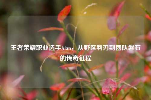 王者荣耀职业选手Alan,从野区利刃到团队磐石的传奇征程