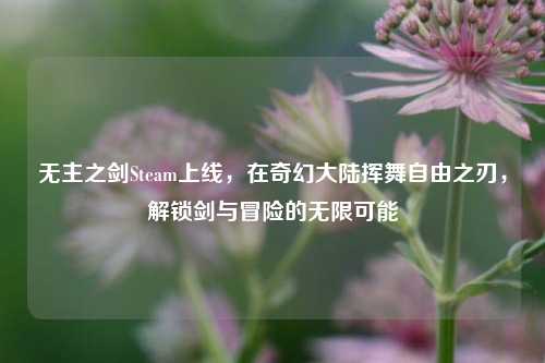 无主之剑Steam上线,在奇幻大陆挥舞自由之刃,解锁剑与冒险的无限可能