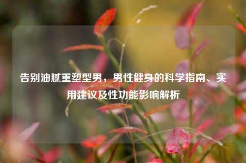 告别油腻重塑型男,男性健身的科学指南、实用建议及性功能影响解析