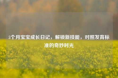 5个月宝宝成长日记,解锁新技能,对照发育标准的奇妙时光