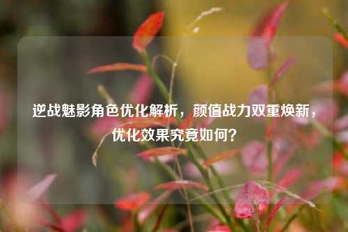 逆战魅影角色优化解析,颜值战力双重焕新,优化效果究竟如何?