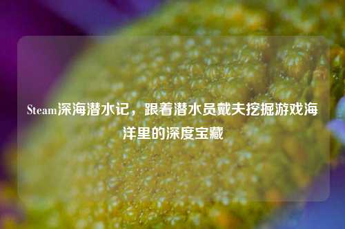 Steam深海潜水记,跟着潜水员戴夫挖掘游戏海洋里的深度宝藏