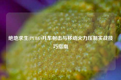 绝地求生(PUBG)开车射击与移动火力压制实战技巧指南