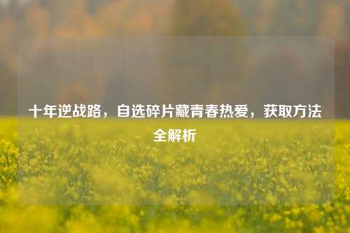 十年逆战路,自选碎片藏青春热爱,获取 *** 全解析
