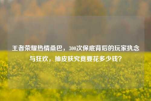 王者荣耀热情桑巴,300次保底背后的玩家执念与狂欢,抽皮肤究竟要花多少钱?