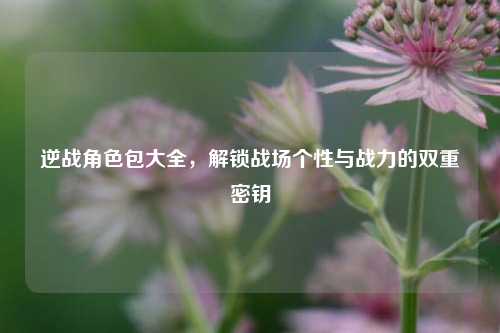 逆战角色包大全，解锁战场个性与战力的双重密钥